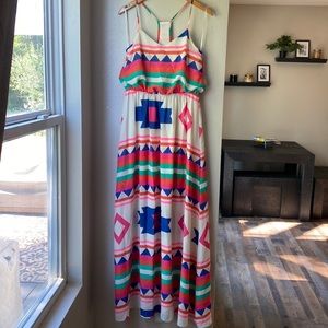 Multi color maxi dress